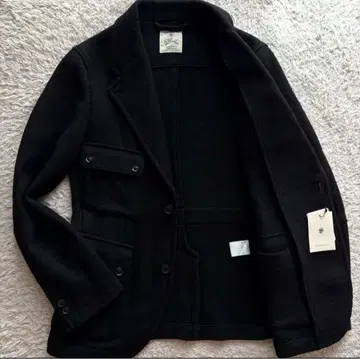 택 포함 새상품 스트라스부르고 사파리 자켓 일본제 정가 8.1만 블랙