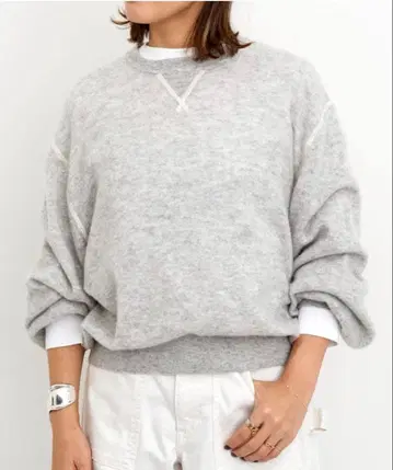 COUTURE D'ADAM VOLUMESLEEVECASHMERE KNIT