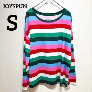 JOYSPUN [ S ] 긴팔T셔츠 롱T 긴팔상의 보더 컬러