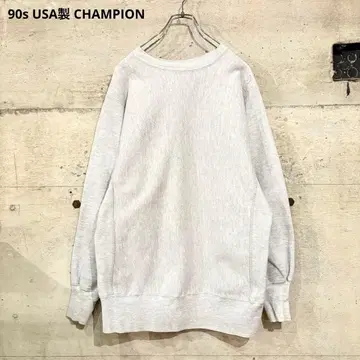 90s USA 챔피온 리버스 위브 무지