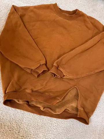 시루무린 searoomlynn 브라운 맨투맨 트레이닝복