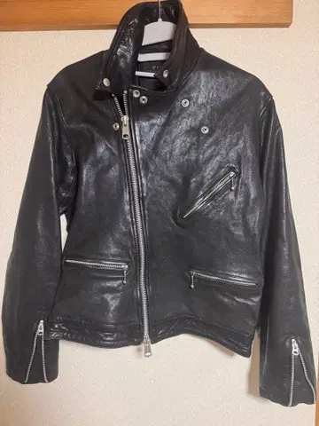 s'yte 더블 라이더스 자켓 블랙