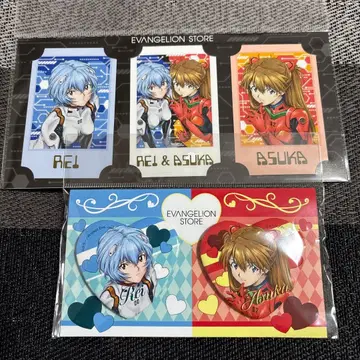 신세기 에반게리온 캔뱃지 카드 아스카 레이