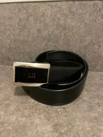 dunhill 블랙 가죽 벨트