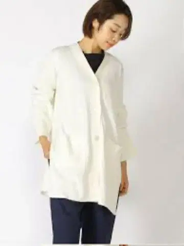 Itao 캐시미어 블렌드 V넥 롱 가디건 미사용 새상품