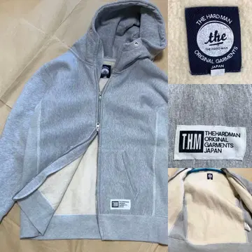 T.H.M THE HARD MAN 후드티 맨투맨 그레이 더하드맨