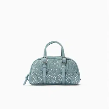 ZARA 큐빅 버클 데님 백