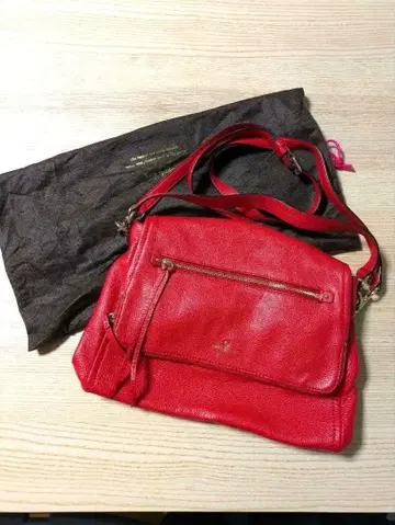 케이트 스페이드 레드 핸드백 겸 숄더백 수납 가방 포함
