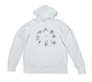 LEFT ALONE 레프트 얼론 자수 백 로고 후드티