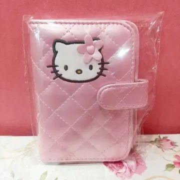 산리오 헬로키티 핑크 퀼트 카드 케이스 씰북 새상품
