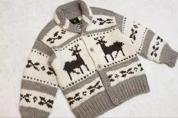 [ 새상품급 ] 남성용 XL 캐나다제 KISITAU 카우친 캐나디안 니트