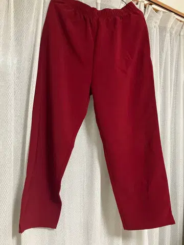 VOIRY 빨간색 와이드 팬츠
