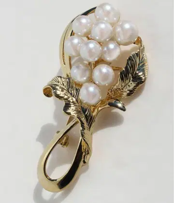 ABISTE [일본제] 부케 모티브 펄 브로치