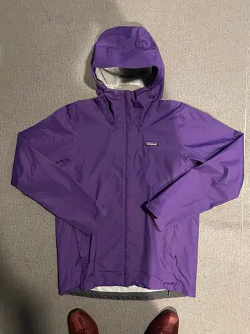 patagonia 후드 부착 나일론 자켓 보라색