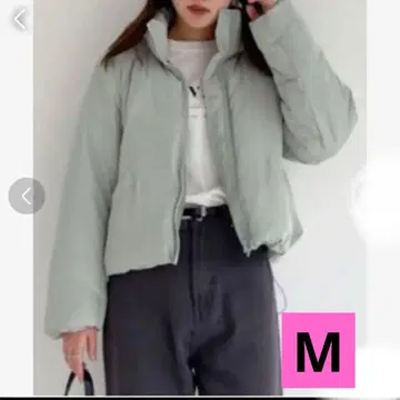 에피미에피미 스탠드 칼라 숏 파이버 다운 코트 M 미사용 새상품