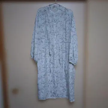 컴시즘 원피스 스카이블루 꽃무늬 9호