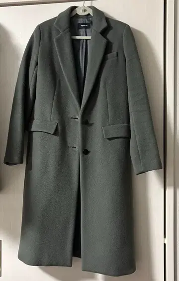 드레스레이브 울 롱 코트 모스그린 36 사이즈 가격 인하했습니다