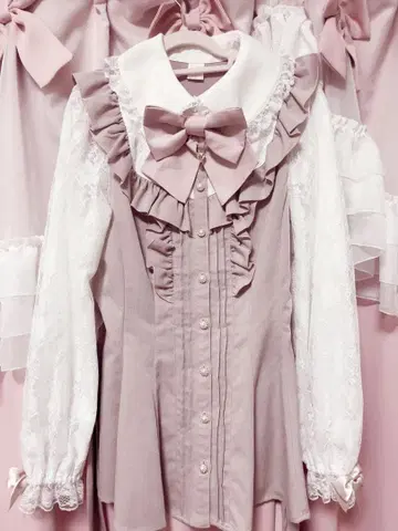 시크릿허니 핑크 셋업 긴팔