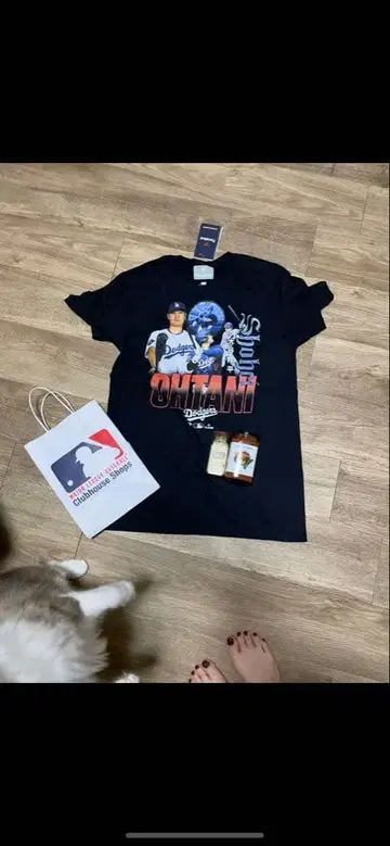 오타니 쇼헤이 프린트 T셔츠 블랙