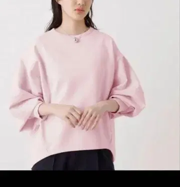 ADAM ET ROPE' 코쿤 쭈리 풀오버 트레이닝복 핑크