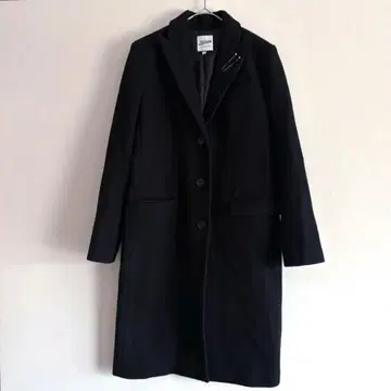 장 폴 고티에 울 침 자수 장식 버튼 로고 롱 코트 40