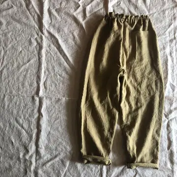 린넨울 몸빼 카멜 베이지