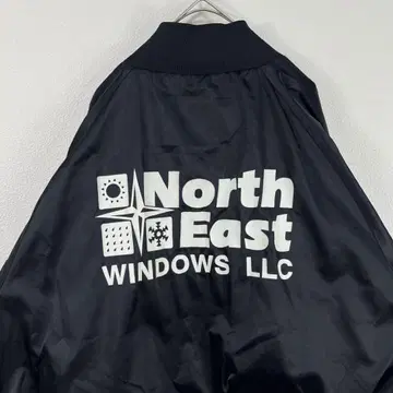 USA 구제 의류 90s auburn 나일론 자수 블루종 블랙