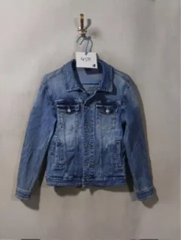 데님 자켓 블루 / 백 프린트