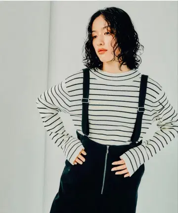 새상품 12게이지 하이넥 리브 풀오버 LEPSIM 렙심