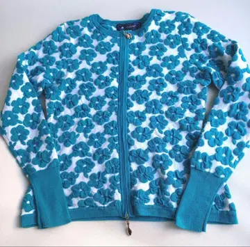 엠즈 그레이시 파란 꽃무늬 가디건 사이즈 38