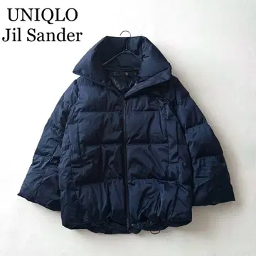 2831Z 유니클로 질 샌더 하이브리드 다운 자켓 오버 네이비 L