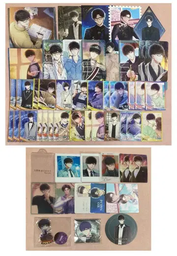 스타마이 세오 나루미 종이류 캔뱃지 아크릴 스탠드 세트