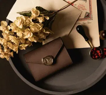 핸드메이드 작가 가죽 접이식 지갑