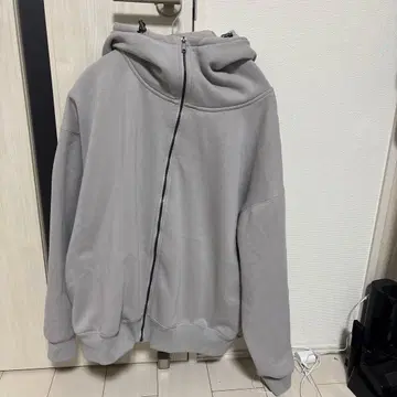 그레이 M 사이즈 후드티