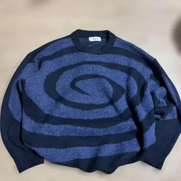 east house 그루그루 소용돌이 니트 guruguru