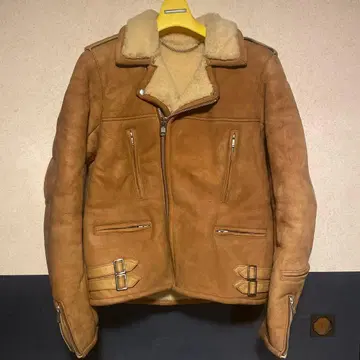 양가죽 플라이트 자켓 브라운