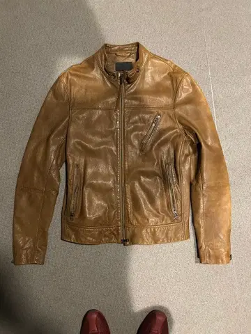 BANANA REPUBLIC 브라운 가죽 자켓