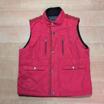 GE-STYLE 빨간색 다운 베스트