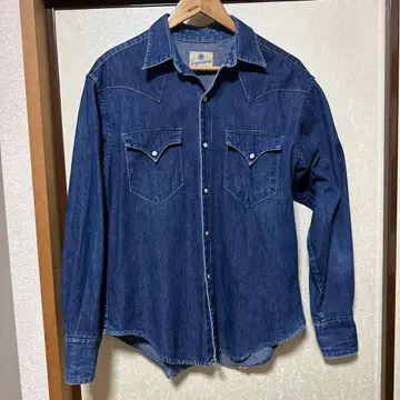 Sugarcanes 데님 셔츠 긴팔