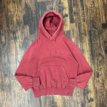 챔피온 후드 부착 후드티 버건디 S 구제 의류