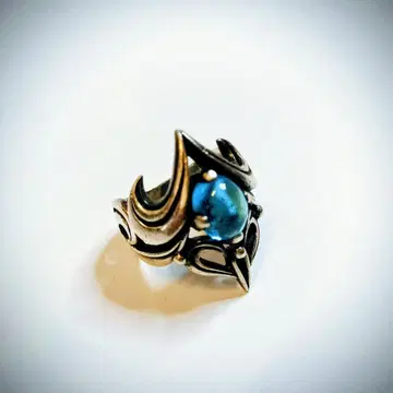 [초레어] M,s COLLECTION 블루 토파즈 x 925 실버 반지