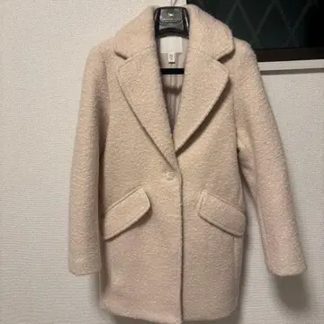H&M 크림색 체스터 코트 XXS