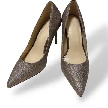 컨디션 최상 RANDA 글리터 핑힐 펌프스 골드 결혼식 23cm