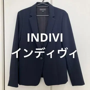 INDIVI 네이비 자켓 여성용