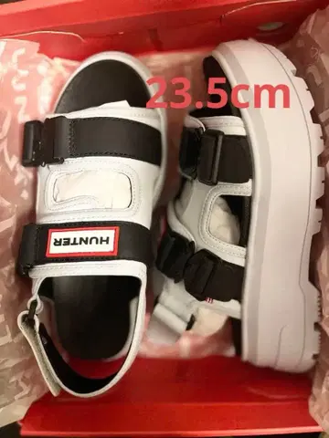 HUNTER FESTI SKY 블랙/화이트 샌들