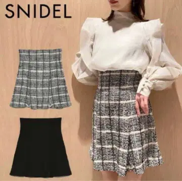 snidel 플레어 미니스커트 숏 팬츠