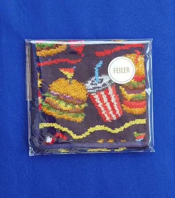 FEILER 러브러리 버거샵 손수건 파우치 네이비 미개봉 새상품