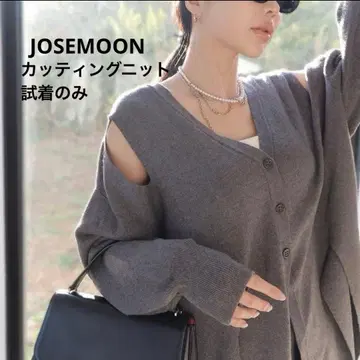 조세문 josemoon 커팅 니트 시착만 한 상품 그레이