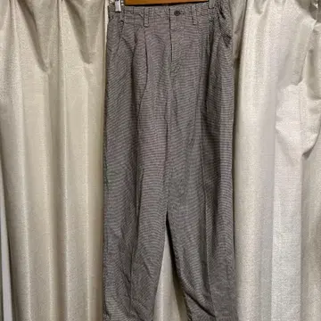 Lee CASUALS 체크 무늬 슬랙스 그레이 계열