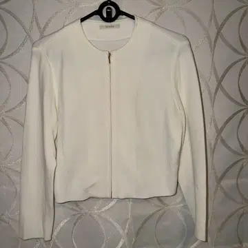 EPOCA 화이트 집업 가디건